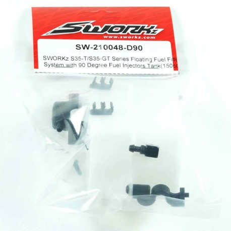 SWORKz S35-GT2 / S35-T2 150cc Fuel Tank w/90 Degree Fitting