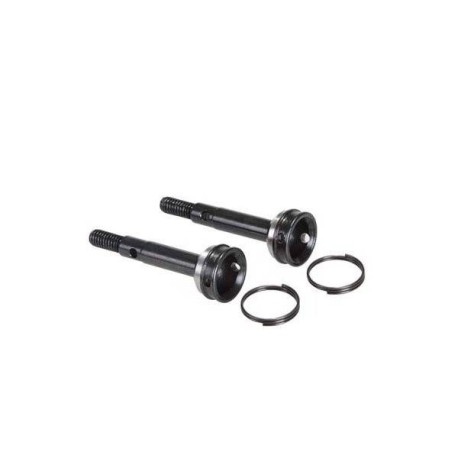 Caster SK10 Rear CVD Axle 2.00mm w. spring Clips (2pcs)