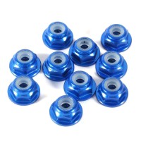 SWORKz Self Locking Nut+Washer Aluminium M3 blue (10)