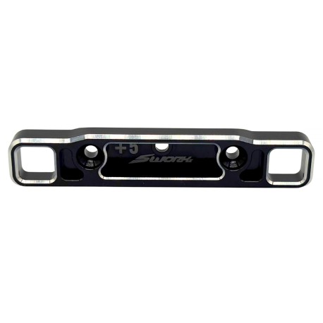 SWORKz S35-5 Series AL 7075 Aluminum Rear Lower Fully Adjustable Toe-In Block (3.5 degree) (RR) (SBK)
