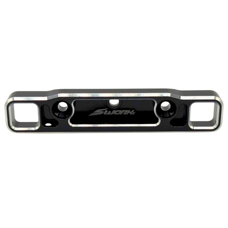 SWORKz S35-5 Series AL 7075 Aluminum Rear Lower Fully Adjustable Toe-In Block (3 degree) (RR) (SBK)