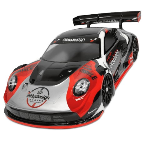 Bittydesign P-GT3R 1/8 GT Clear Body LWB 360mm (1.5mm Thick / Hard)