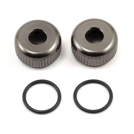 SWorkz S350 New BBS System Shock Seal Cap Gunmetal - 2pcs