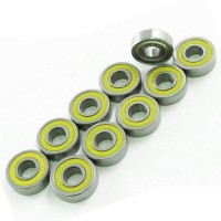 Answer-RC 5*13*4 "SP" Ball Bearings 10pk Rubber Seal / Metal Shield (Yellow)