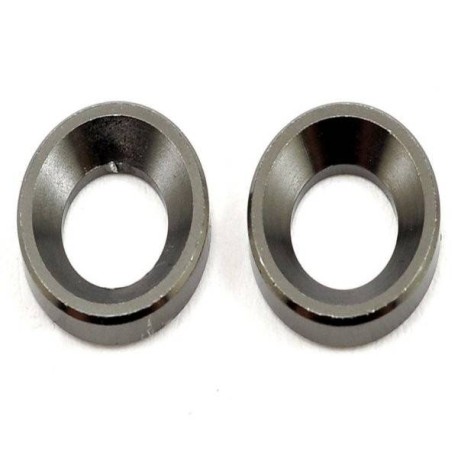 SWORKz S104 EVO Aluminum Knuckle Pivot Ball Washer 2mm Gunmetal - 2 pcs