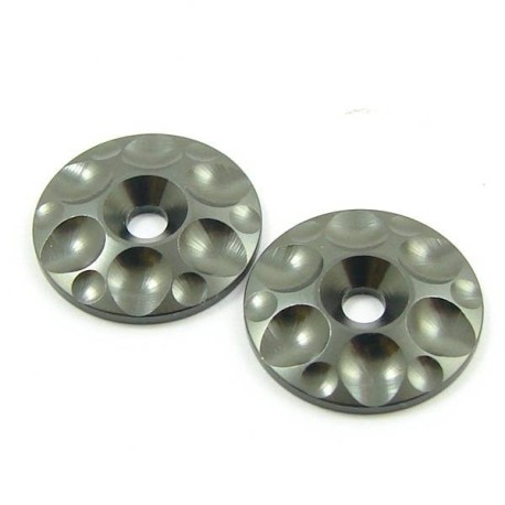 SWORKz S350 Series Wing Washers - Aluminium Gun Metal -2pcs