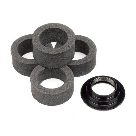 HB RACING Servo Saver Foam - 4pcs With Adjust Nut