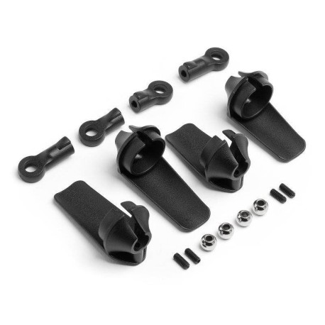 HB RACING Shock Guard Set