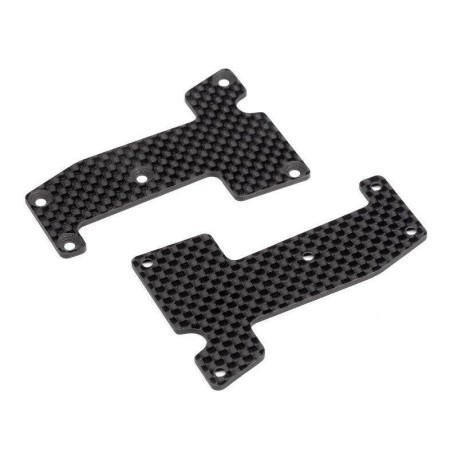 HB RACING Woven Graphite Arm Covers Front