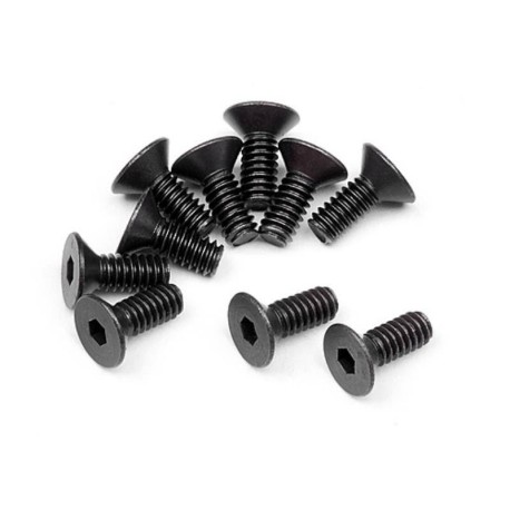 HB RACING Flat Head Screw M2x5mm Hex Socket - 10pcs