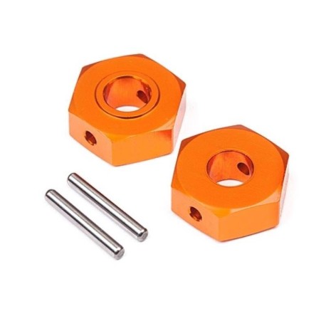 HB RACING Aluminum Wheel Hex Hub 12mm Rear - 2pcs