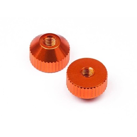 HB RACING Thumb Screw M3 Orange - 2pcs