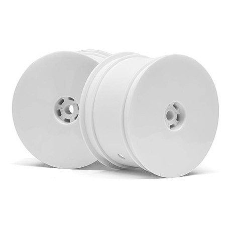 HB RACING 1/10 Buggy Rear Wheel White - 2pcs