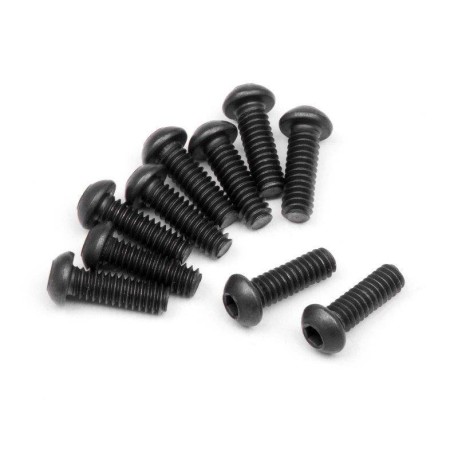 HB RACING Button Head Screw M2x6mm Hex Socket - 10pcs