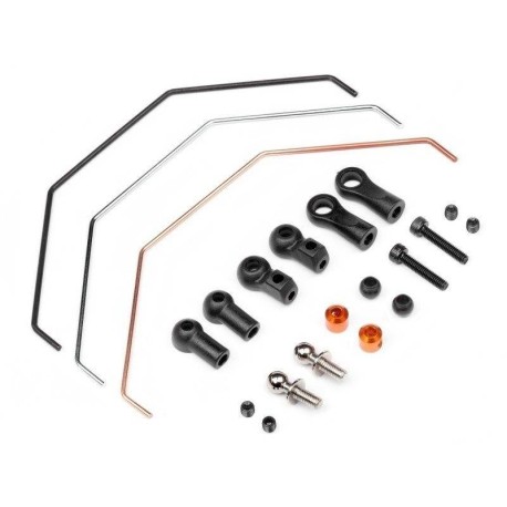 HB RACING Rear Sway Bar Set D413