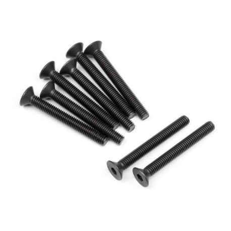 HB RACING Flat Head Screw M3 x 25mm D413 - 8pcs