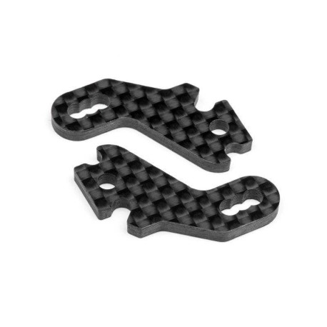 HB RACING steering Block Arm Carbon Fiber - 2pcs