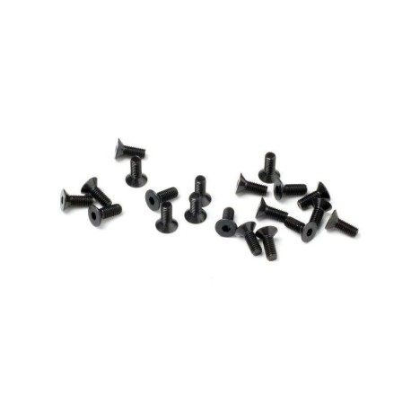 HB RACING Race Spec Flat Head Screw M3x8mm 20pcs