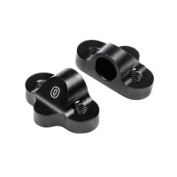 HB RACING Dual Pivot Block Set Fr/Rf 0 Degree Black