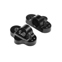 HB RACING Dual Pivot Block Set Fr/Rf 1.0 Degree Black