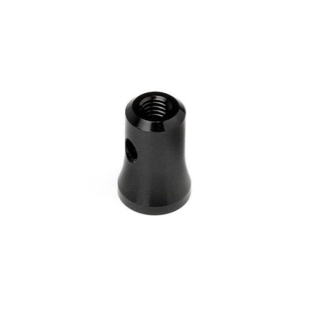 HB RACING Aluminum Exhaust Pipe Mount V2 Black