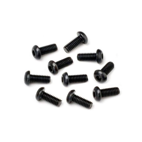 HB RACING Button Head Screw M2.5x6mm Hex Socket - 10pcs