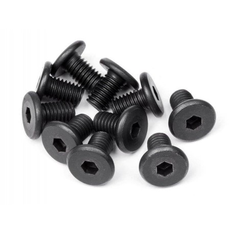 HB RACING Pan Head Screw M5x8mm Hex Socket - 10pcs