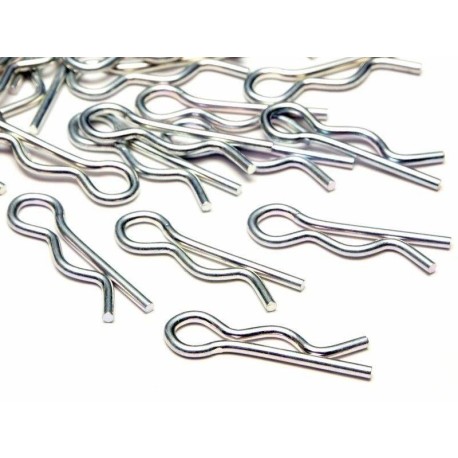 HB RACING Body Pin Clips Large/8mm - 20pcs