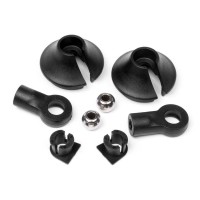 HB RACING Shock End/Shock Spring Retainer Set