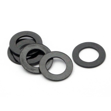 HB RACING Washer 7x12x0.8mm 6 pcs/Black