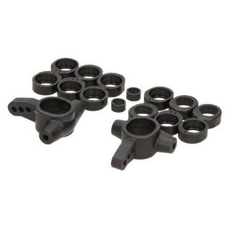 HB RACING steering Block/Trail Insert Set D216