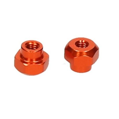 HB RACING Battery Nut Orange - 2pcs