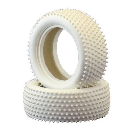 VR Tyres Small pin 1/10th Front -1pr - WHITE