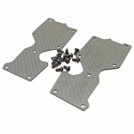 SWORKz Pro-composite Carbon Rear Lower Arm Cover Set 1mm - 2pc