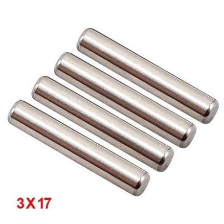 Answer-RC Hardened Steel Pins 3mm x 17mm - 4 pcs