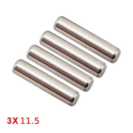 Answer-RC Hardened Steel Pins 3mm x 11.5mm - 4 pcs